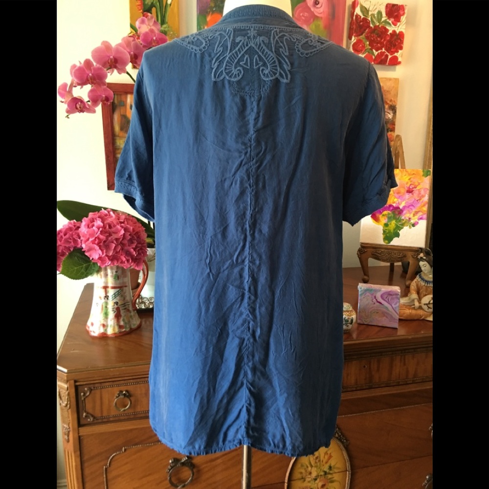 Johnny Was Tindra Cupra Blouse - Picture 2 of 6